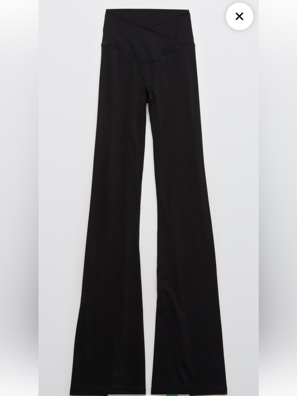 aerie Black High-Waist Flared Pants